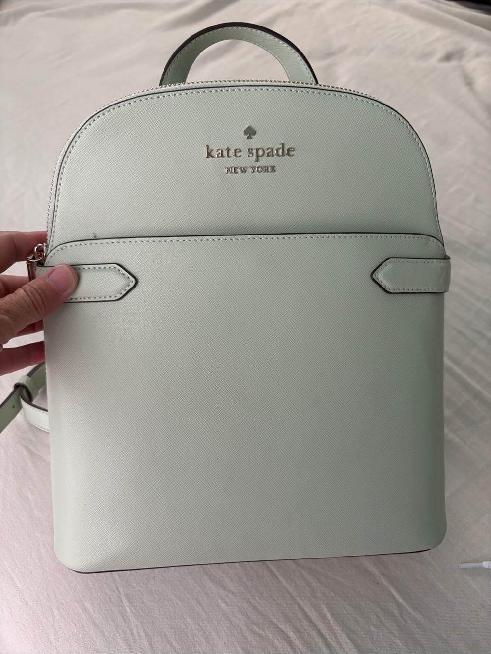 kate spade mint green saffiano leather backpack